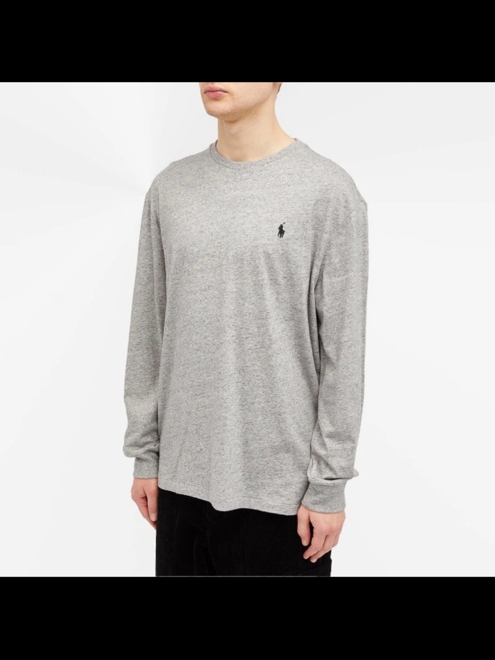 Polo by Ralph Lauren Men's Long Sleeve Crewneck Tee - Heather Gray
